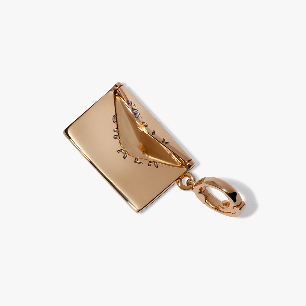18ct Yellow Gold Love Letter Necklace | Annoushka jewelley