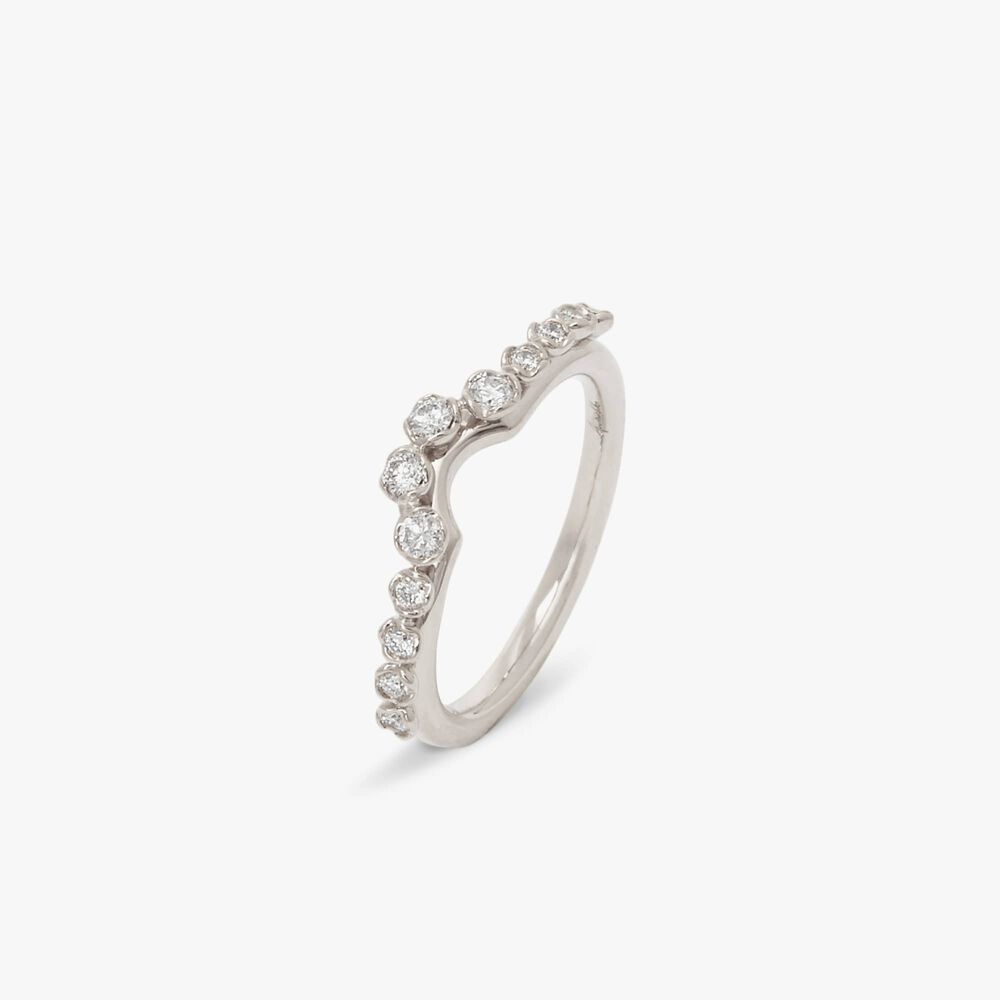Marguerite 18ct White Gold Diamond Half Ring Jacket | Annoushka jewelley