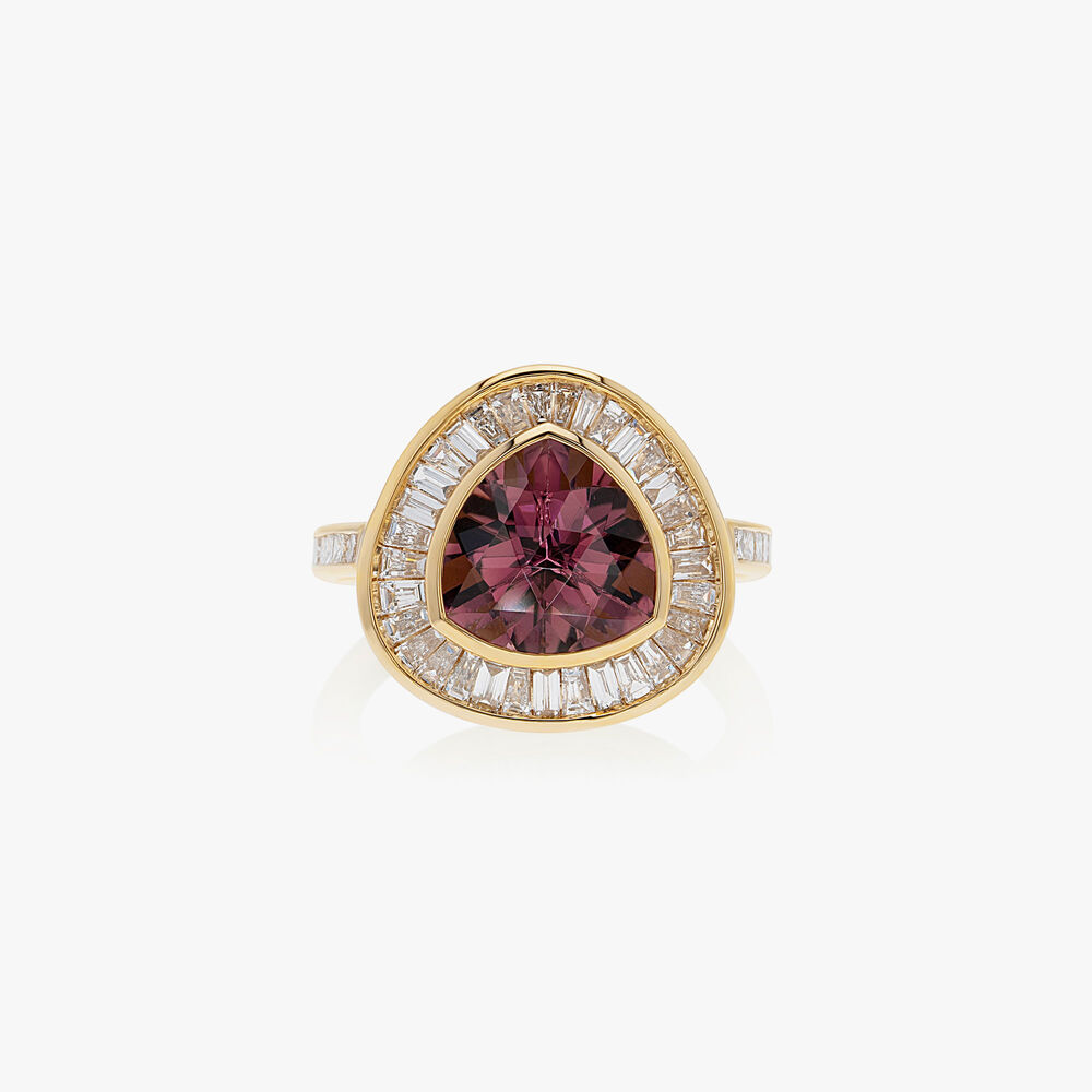 Elara 18ct Yellow Gold Tourmaline & Diamond Ring | Annoushka jewelley