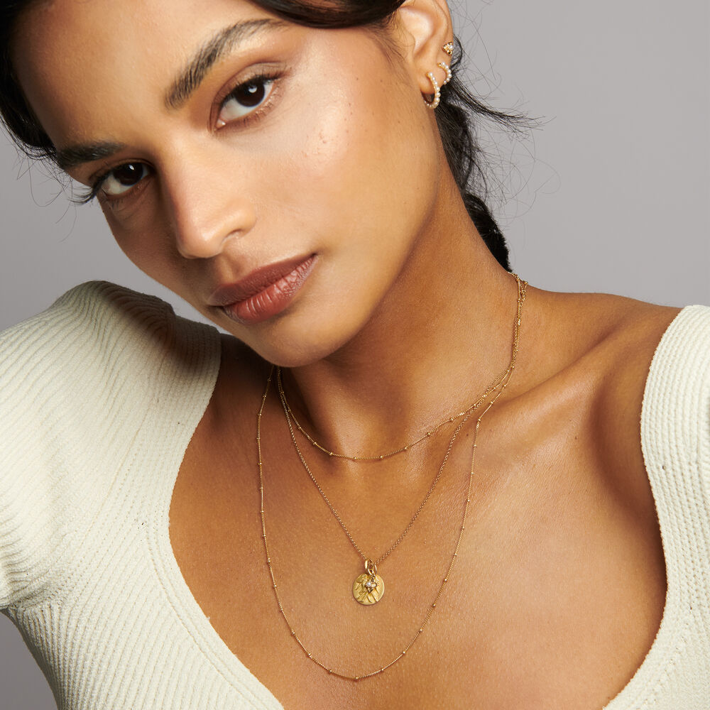 Gold Gemini & Pearl June Birthstone Necklace | Annoushka jewelley