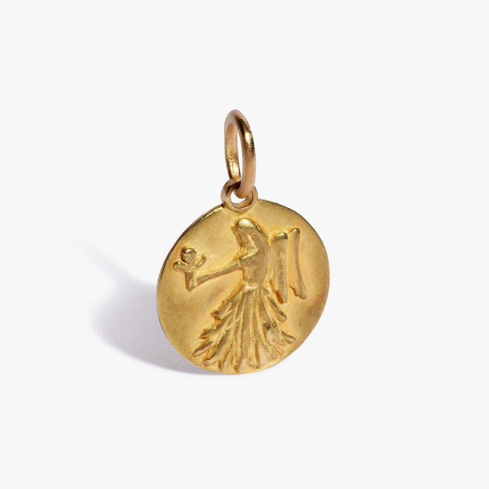 Zodiac 18ct Yellow Gold Virgo Pendant | Annoushka jewelley