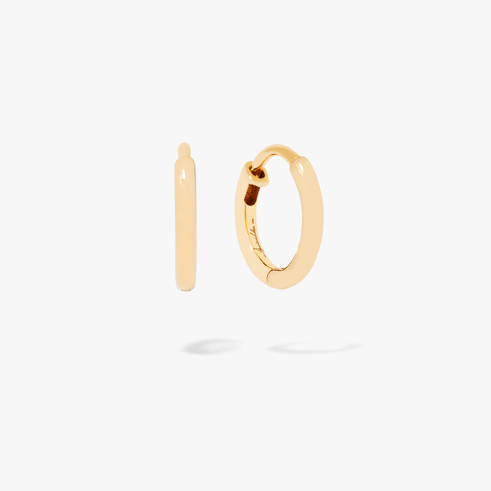 14ct Yellow Gold Small Hoop Earrings | Annoushka jewelley