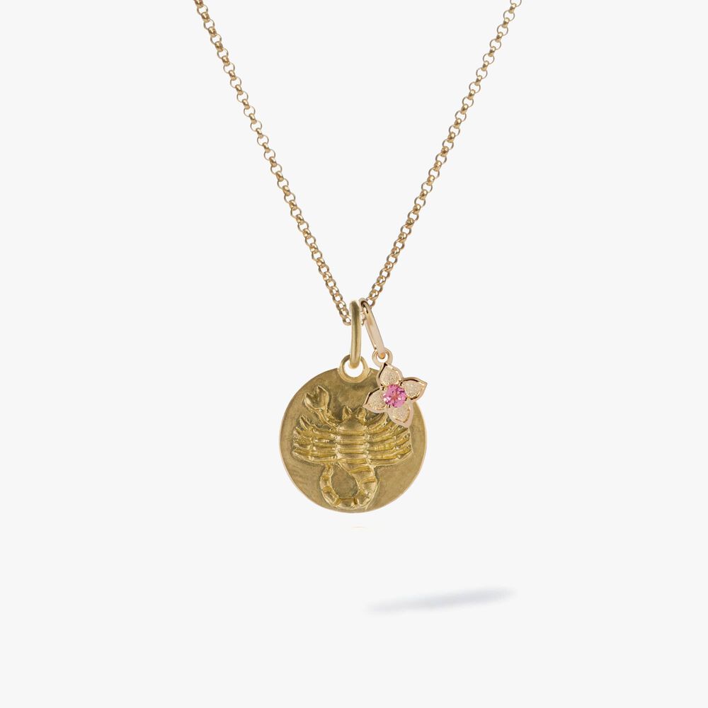 Gold Scorpio & Tourmaline October Birthstone Necklace | Annoushka jewelley