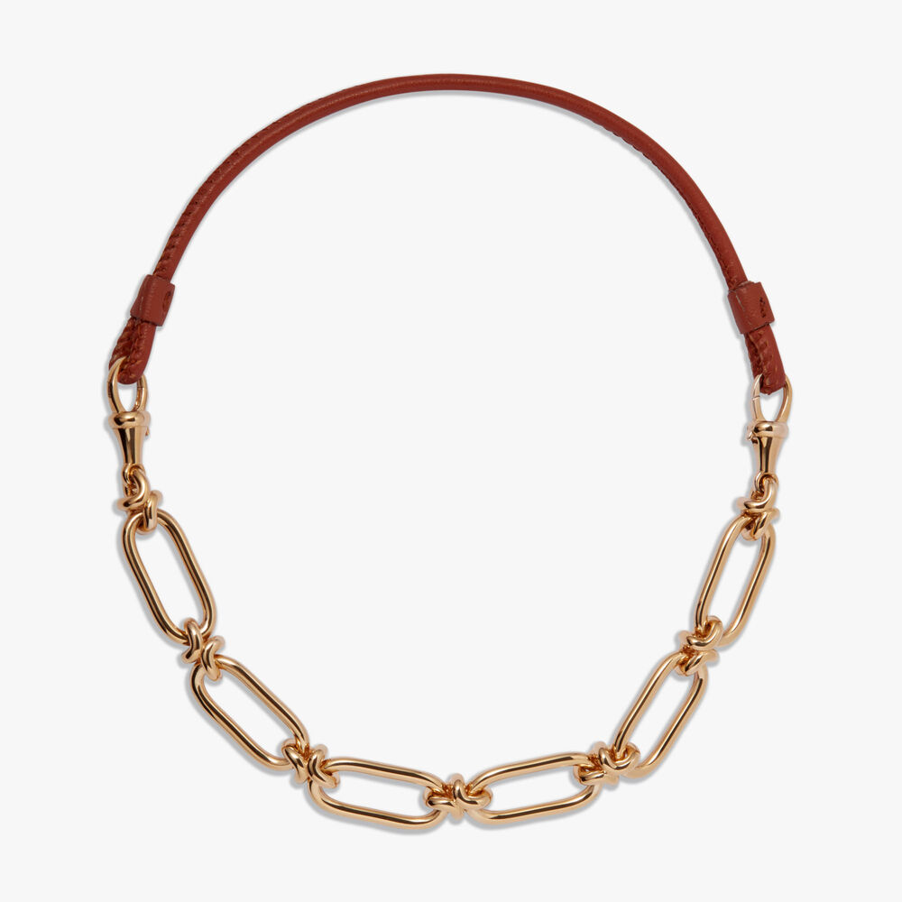 Knuckle 14ct Yellow Gold Heavy Chain 22cm Bracelet | Annoushka jewelley