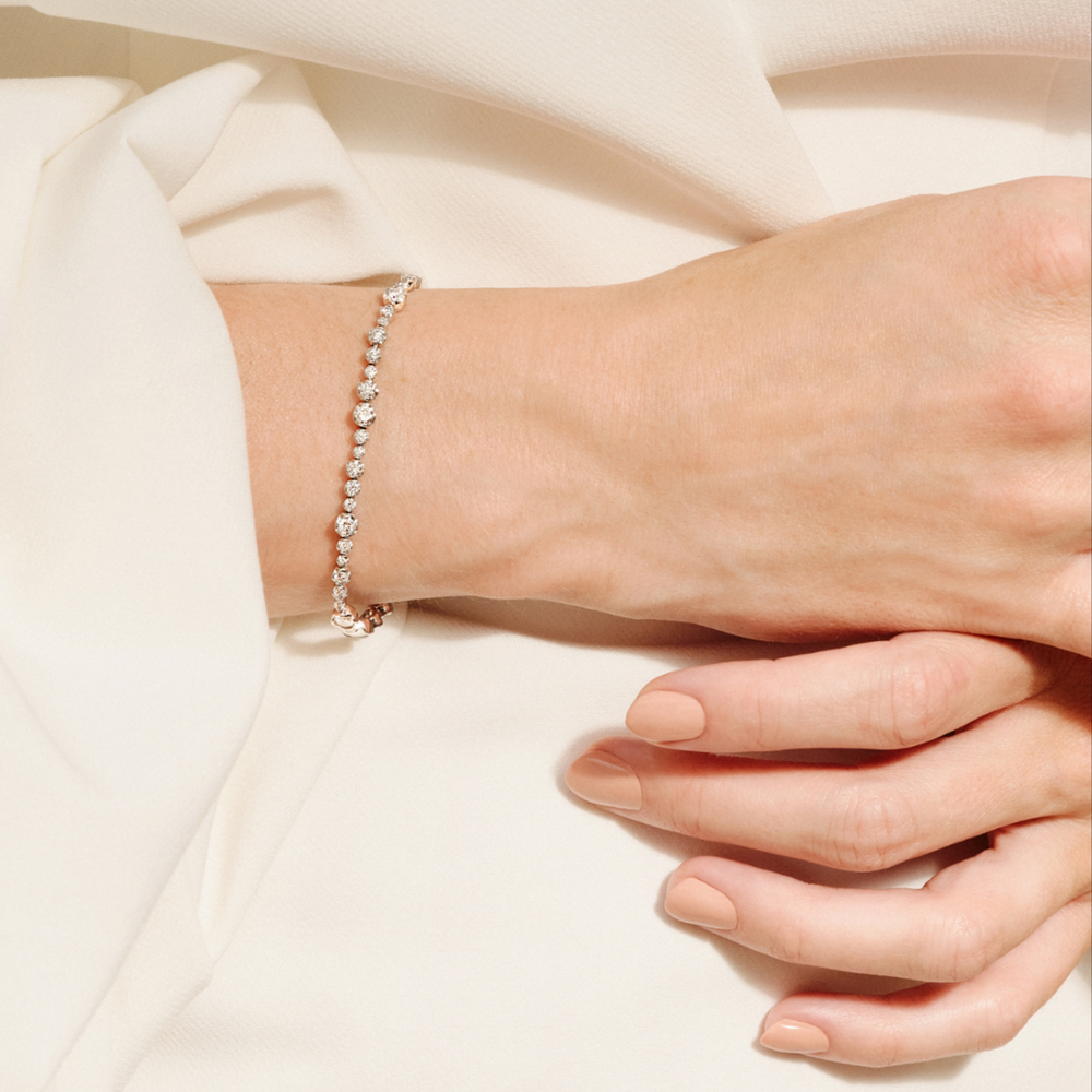 Marguerite 18ct Gold Diamond Tennis Bracelet | Annoushka jewelley