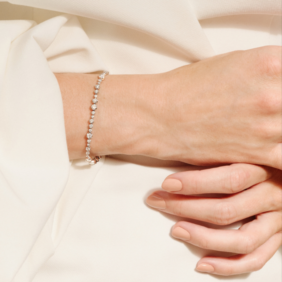Marguerite 18ct White Gold Diamond Bracelet