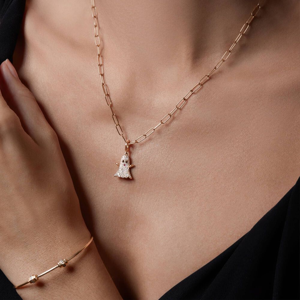 Mythology 18ct Gold Diamond Ghost Necklace | Annoushka jewelley