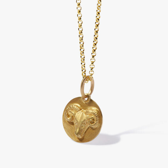 Zodiac 18ct Yellow Gold Aries Necklace