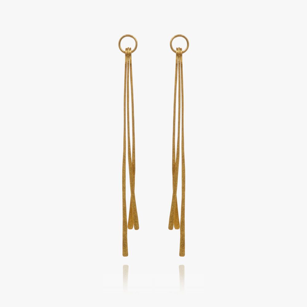 18ct Gold Pine Earring Drops | Annoushka jewelley
