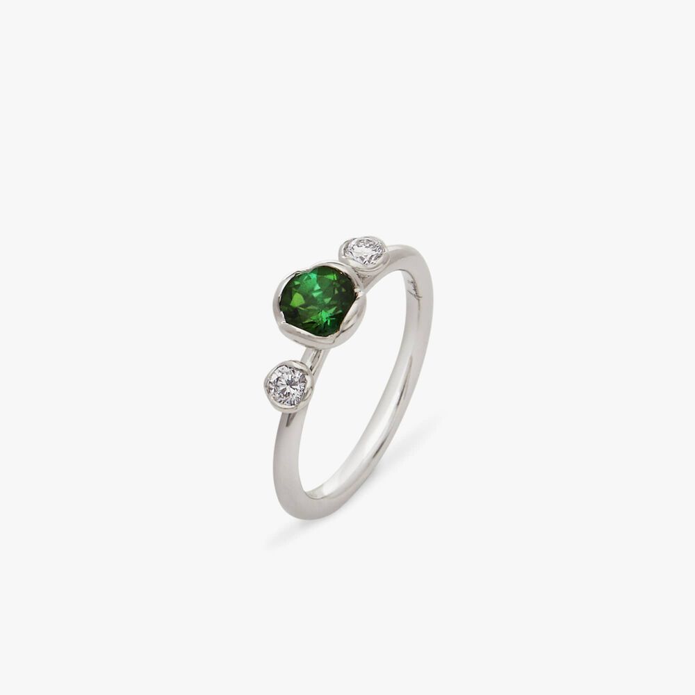 Marguerite 18ct Green Tourmaline & Diamond Ring | Annoushka jewelley