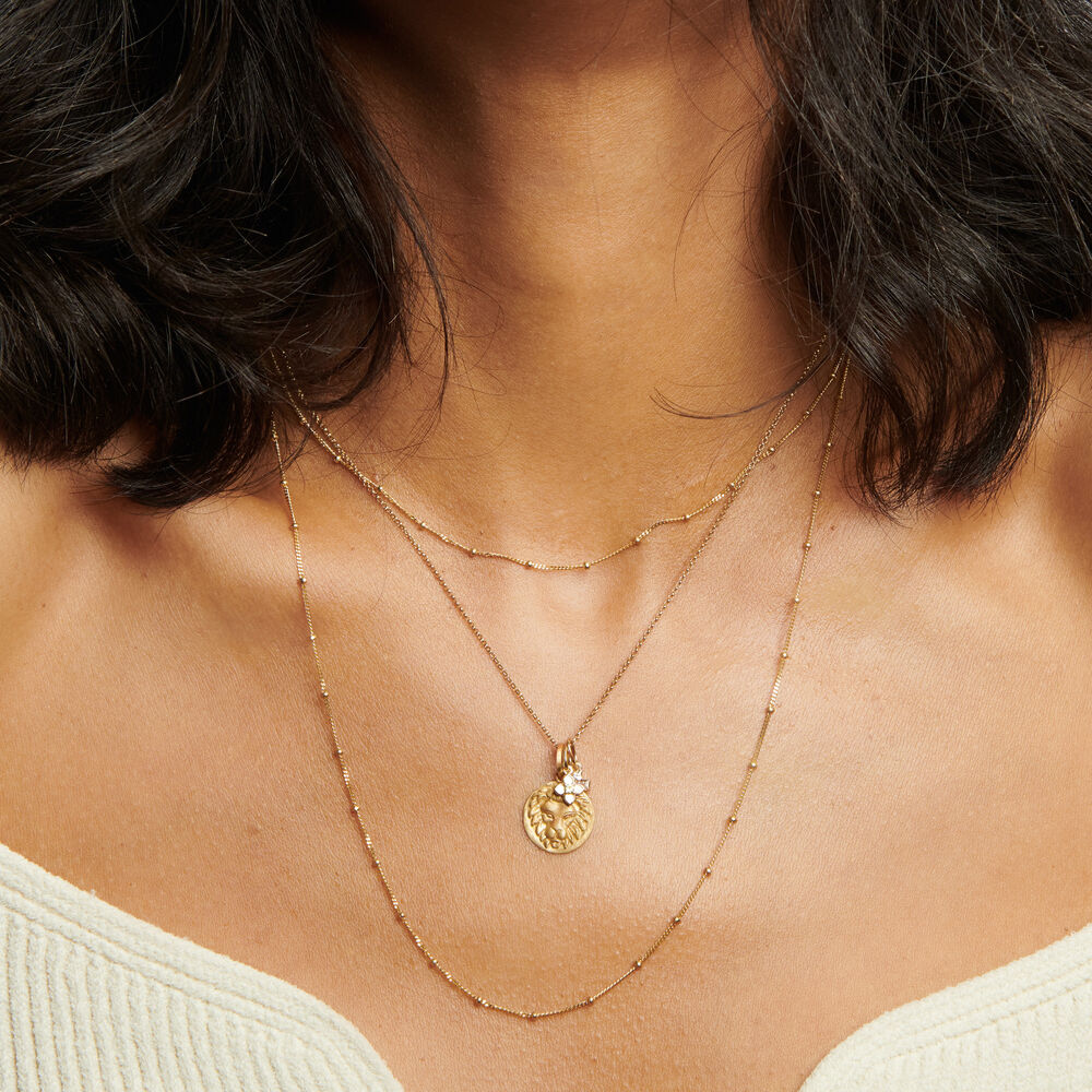 Gold Leo & Peridot August Birthstone Necklace | Annoushka jewelley