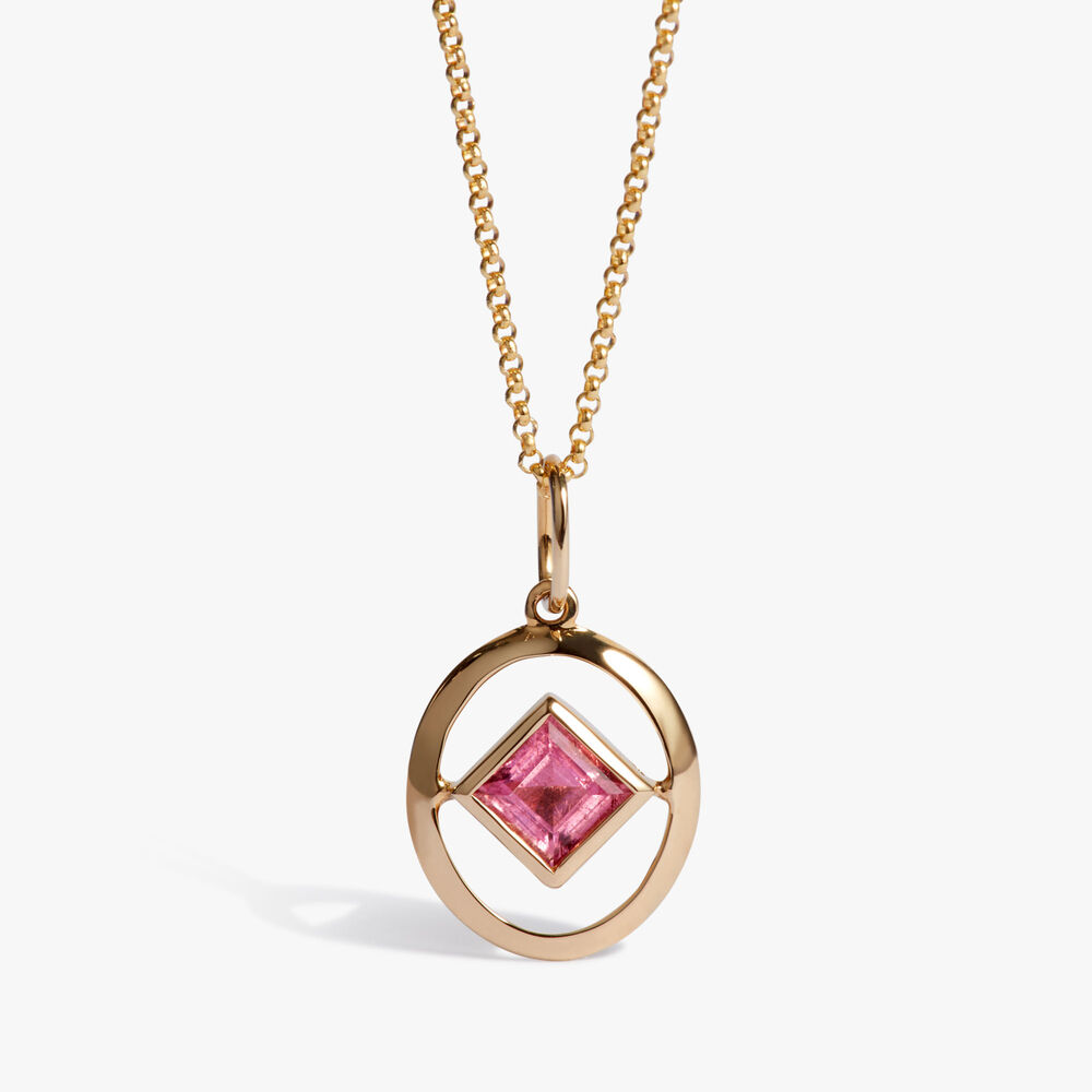 Birthstones 14ct Yellow Gold October Tourmaline Necklace | Annoushka jewelley