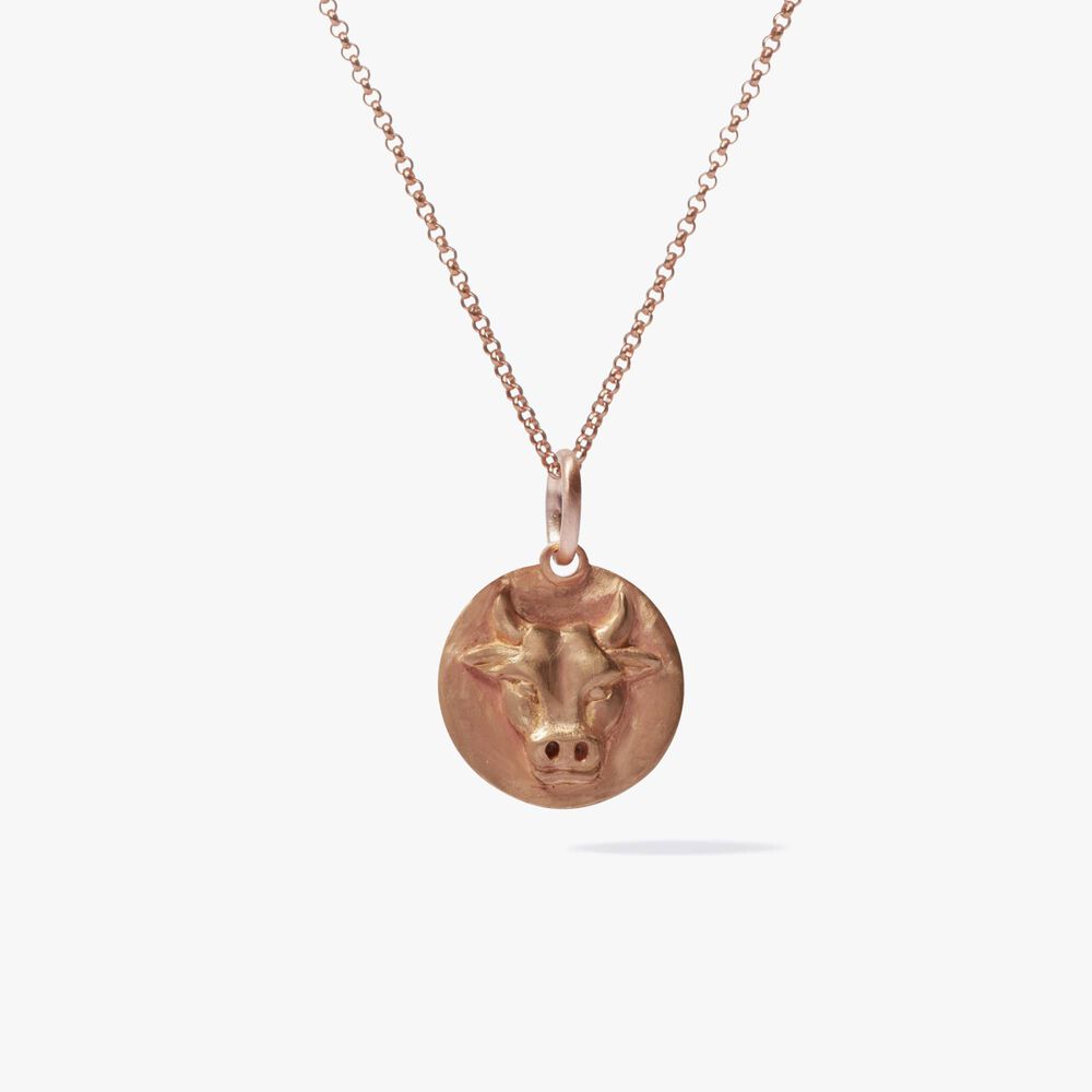Mythology 18ct Rose Gold Taurus Necklace | Annoushka jewelley