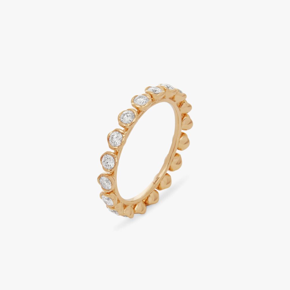 Marguerite 18ct Yellow Gold Diamond Eternity Ring | Annoushka jewelley