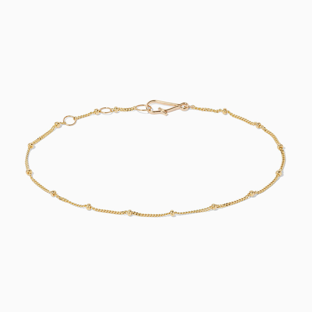 14ct Yellow Gold Saturn Chain Bracelet | Annoushka jewelley