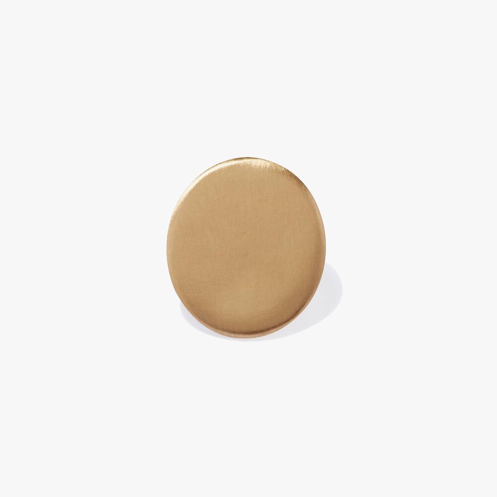 18ct Gold Single Polished Cufflink | Annoushka jewelley