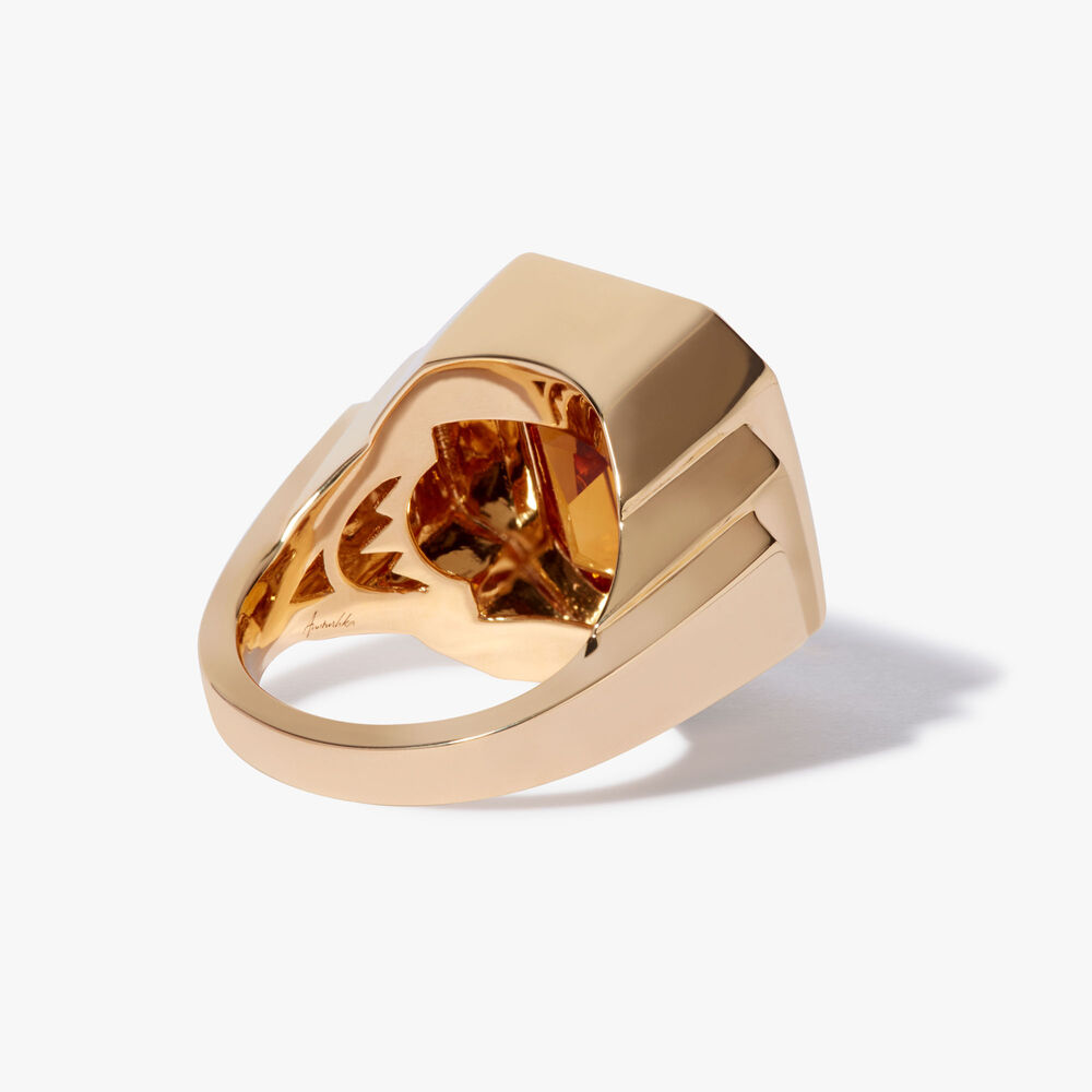 Greta 18ct Yellow Gold Citrine Ring | Annoushka jewelley
