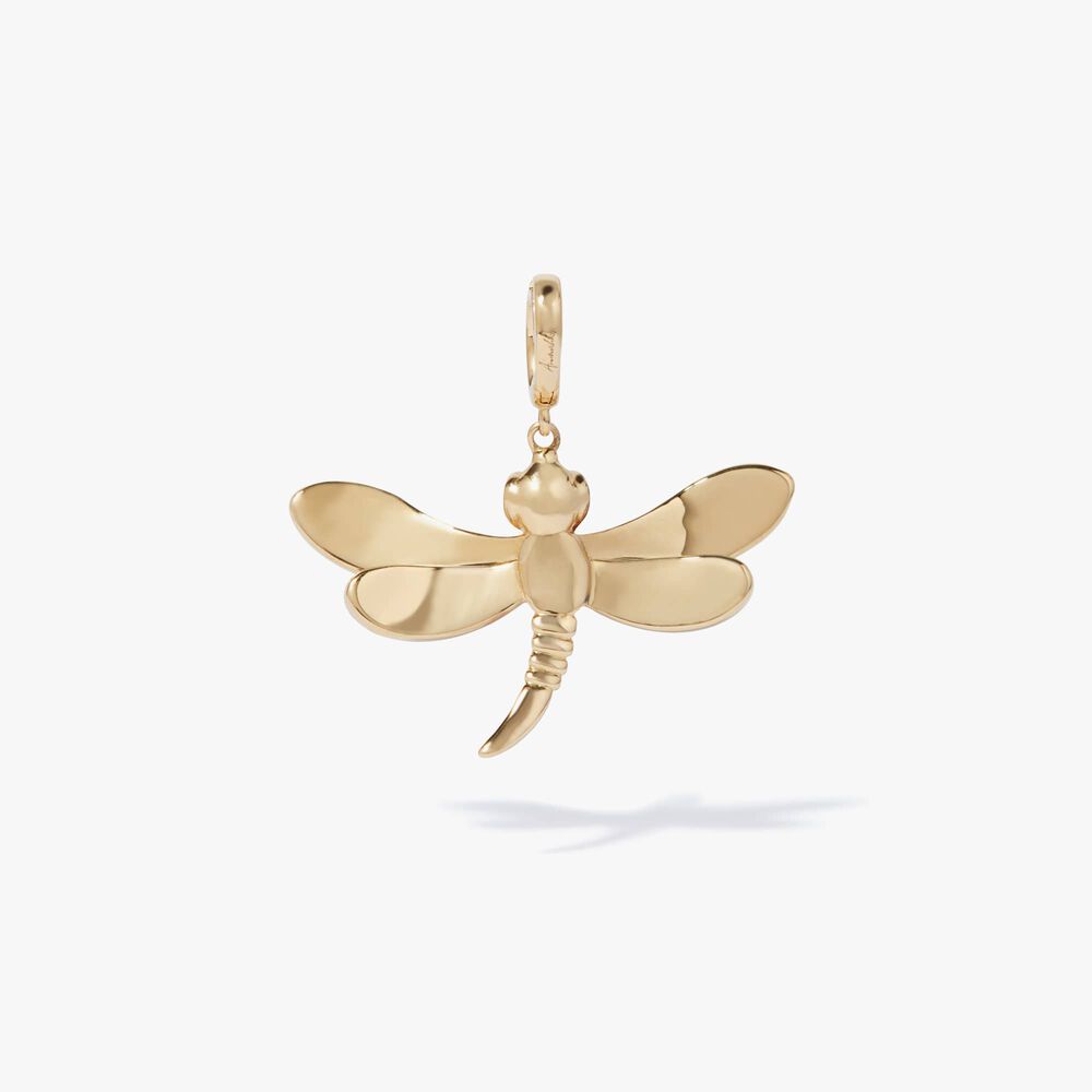 Mythology 18ct Gold Diamond Dragonfly Charm | Annoushka jewelley