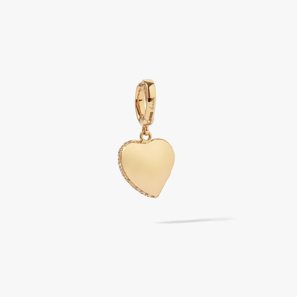 Mythology 18ct Gold Vintage Diamond Heart Charm | Annoushka jewelley