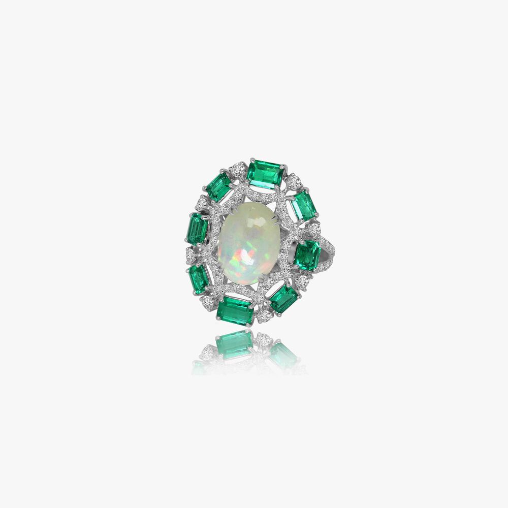 Sutra Opal & Emerald Ring | Annoushka jewelley