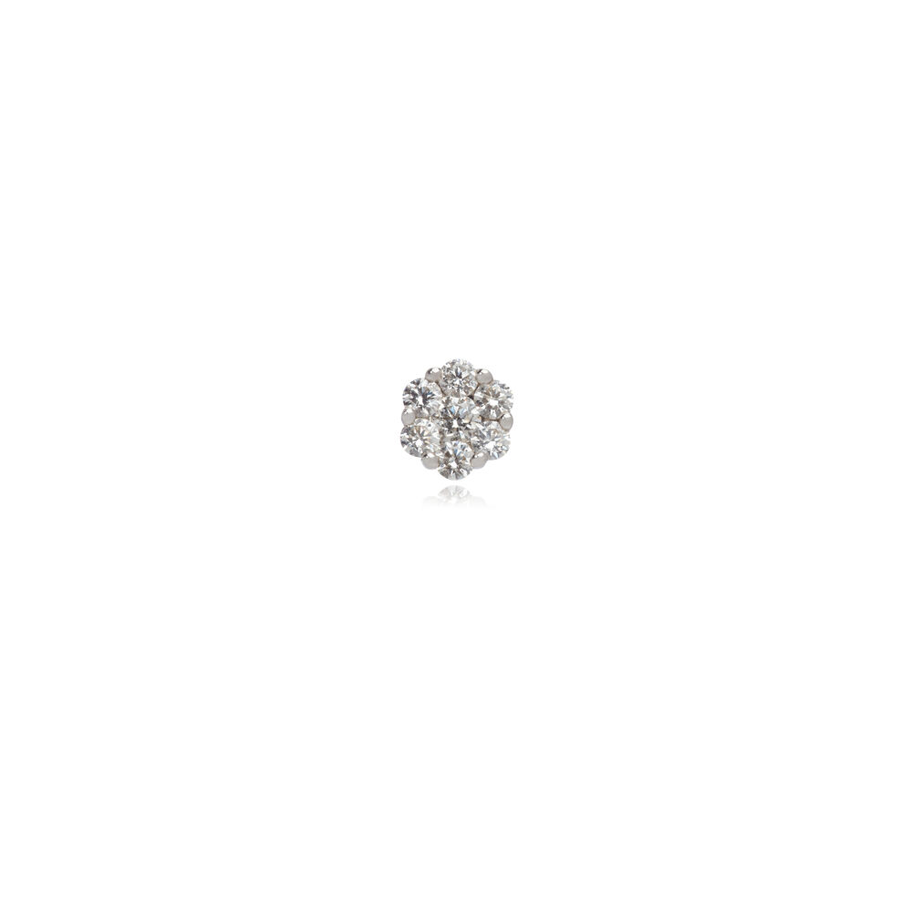 Daisy 18ct White Gold 0.5 ct Diamond Single Stud | Annoushka jewelley