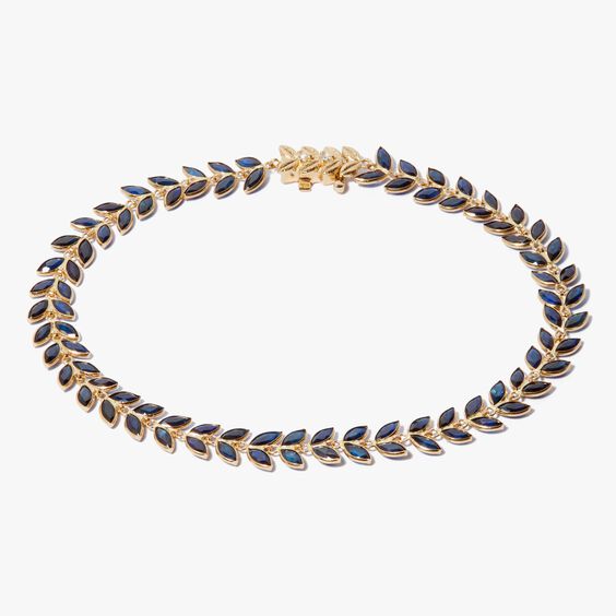18ct Gold Sapphire Vine Bracelet