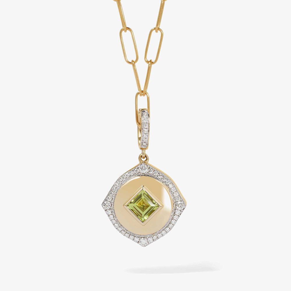 Lovelocket 18ct Gold Peridot August Birthstone Charm | Annoushka jewelley