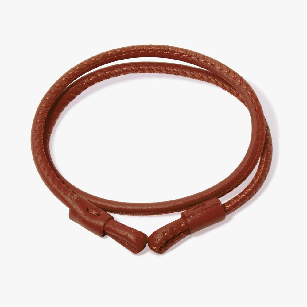 35cms Brown Leather Bracelet | Annoushka jewelley