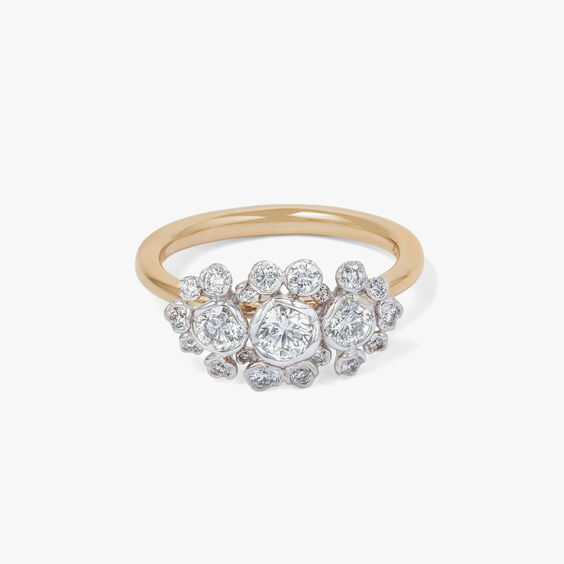 Marguerite 18ct Gold Triple 0.85ct Diamond Ring