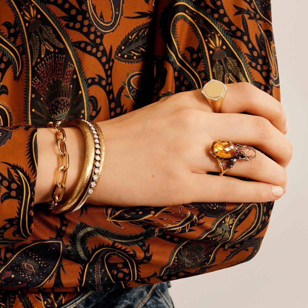 18ct Gold Organza Bangle | Annoushka jewelley