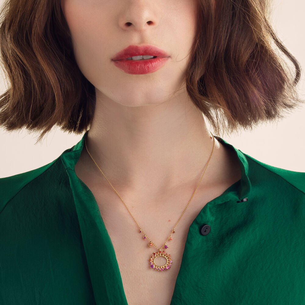 Hidden Reef 18ct Gold Sapphire Necklace | Annoushka jewelley