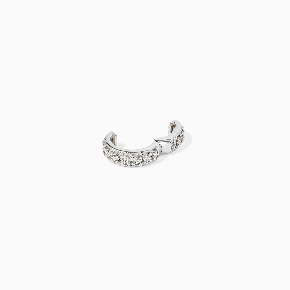 Dusty Diamonds 18ct White Gold Diamond Ear Cuff | Annoushka jewelley