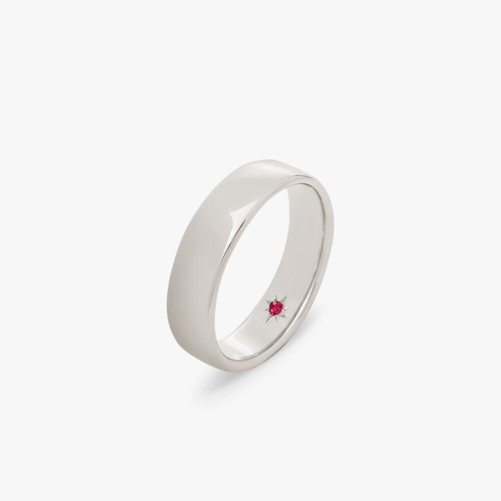 18ct White Gold 5mm Wedding Ring | Annoushka jewelley
