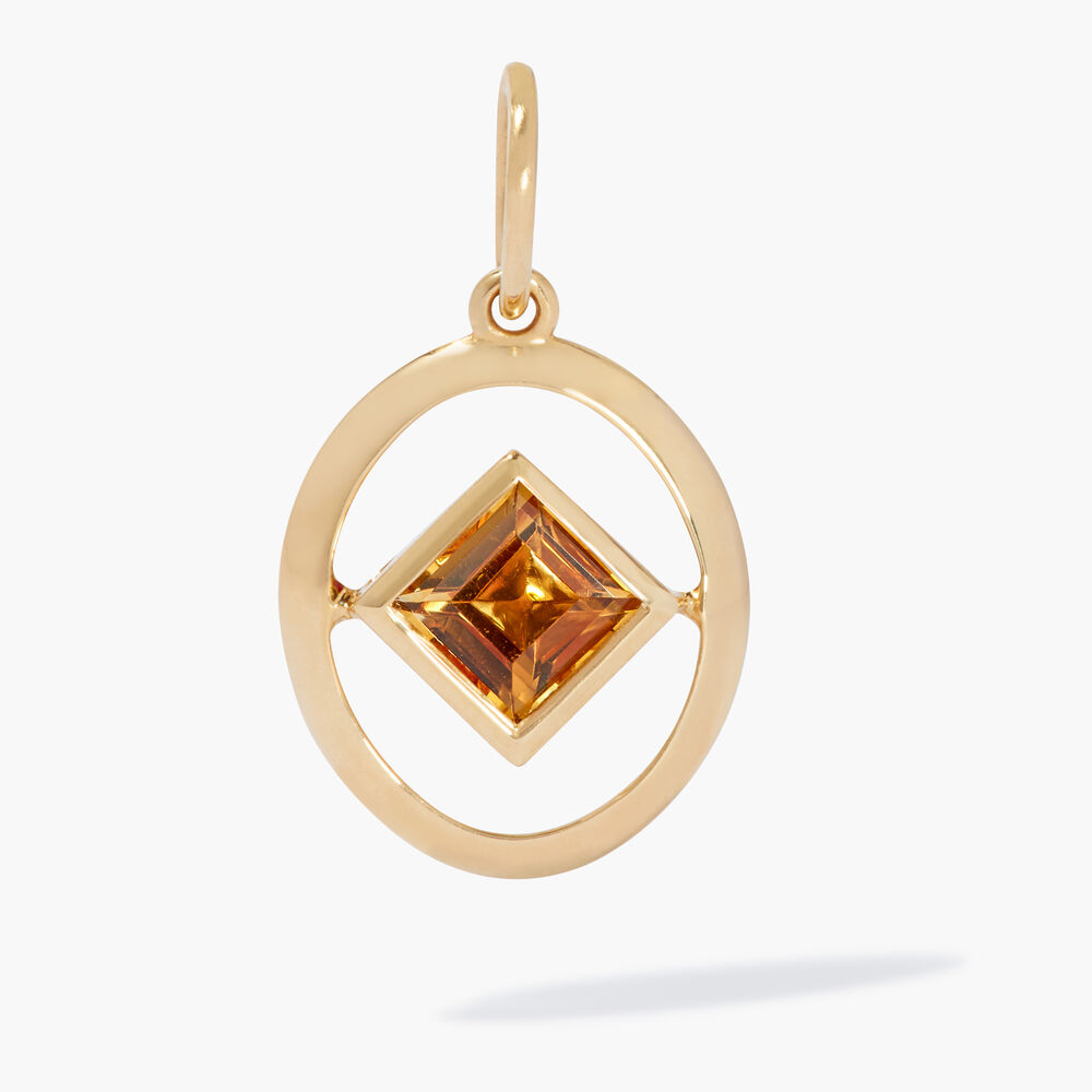 14ct Yellow Gold Citrine November Birthstone Necklace | Annoushka jewelley