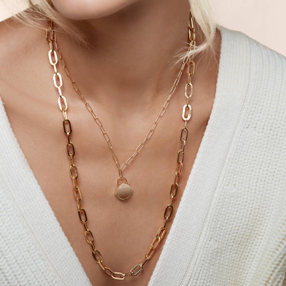 Lovelock 18ct Gold Mini Cable Chain Charm Necklace | Annoushka jewelley