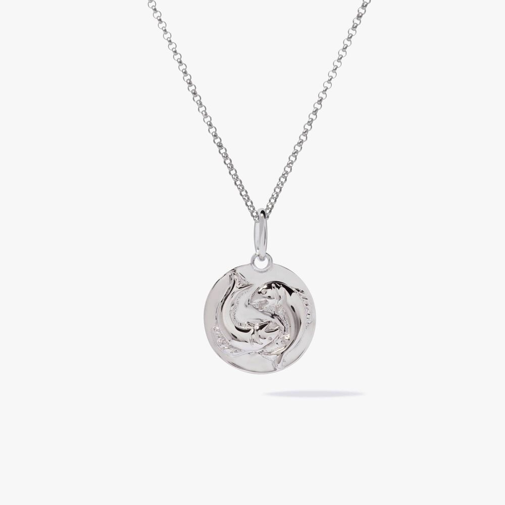 Mythology 18ct White Gold Pisces Necklace | Annoushka jewelley