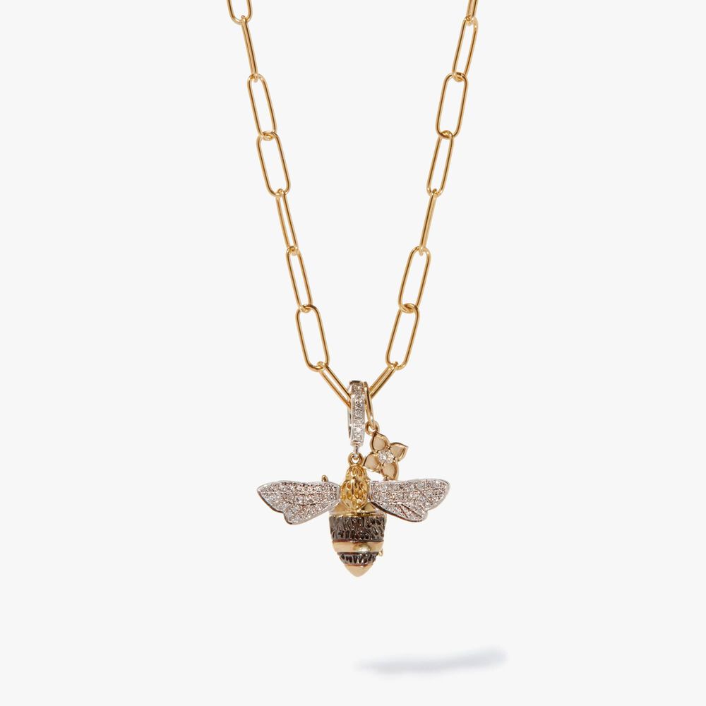Mythology & Tokens Gold Diamond Bee Necklace | Annoushka jewelley