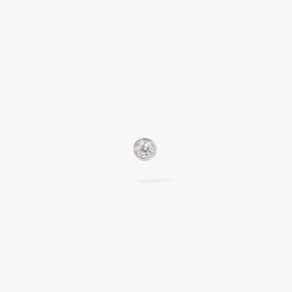 Love Diamonds 14ct White Gold Solitaire Small Stud Earring | Annoushka jewelley