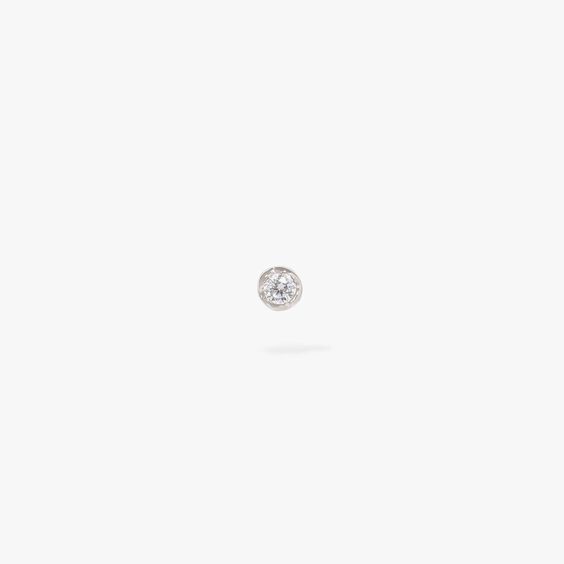 Love Diamonds 14ct White Gold Solitaire Small Stud Earring