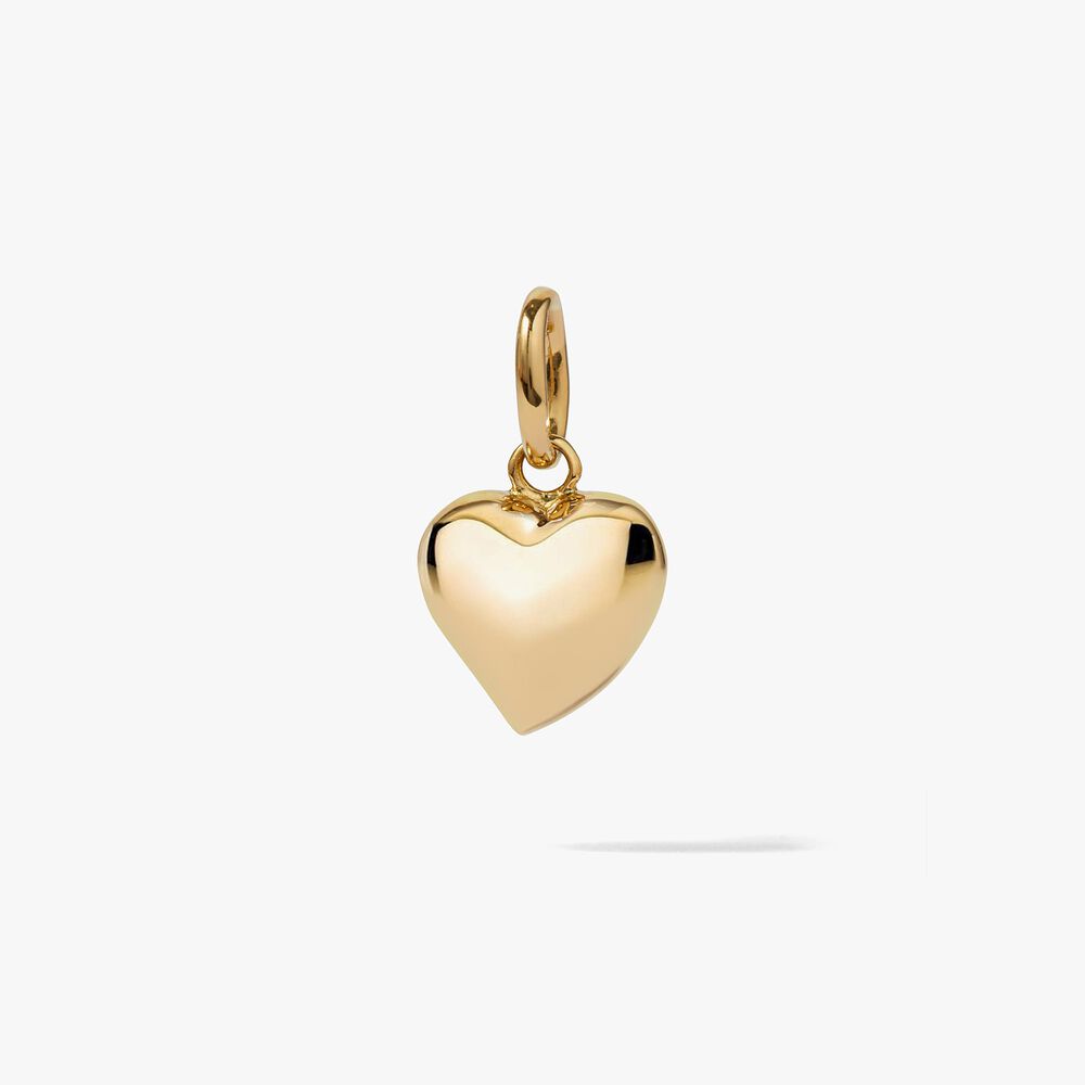 18ct Yellow Gold Small Heart Charm Pendant | Annoushka jewelley