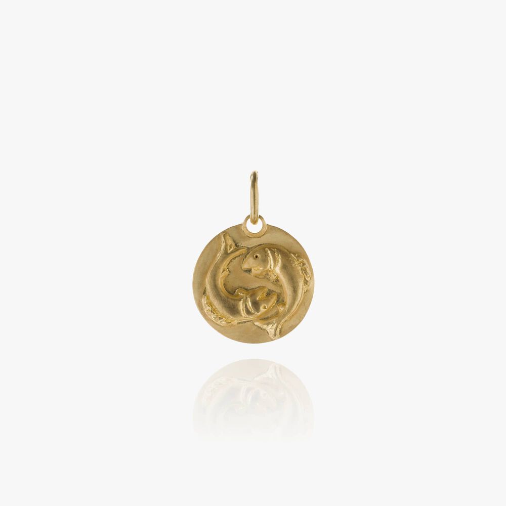 18ct Gold Pisces Zodiac Pendant | Annoushka jewelley