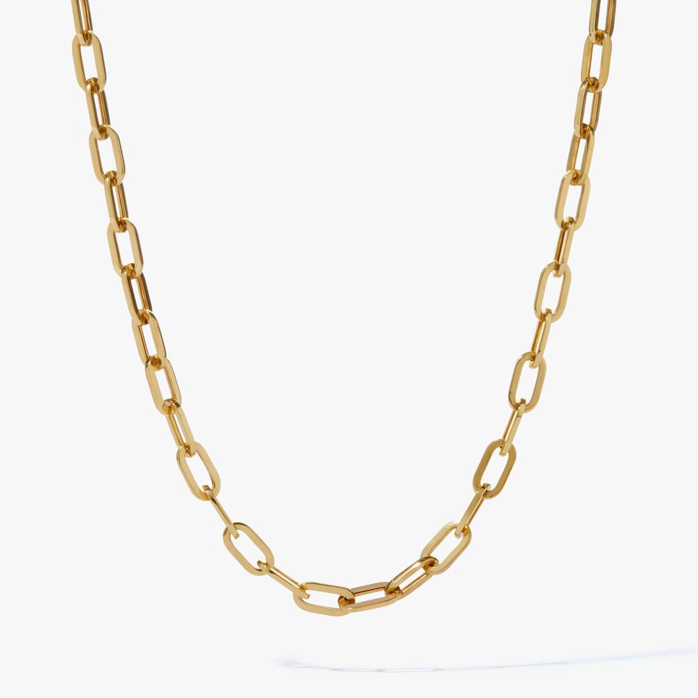 18ct Gold Long Cable Chain | Annoushka jewelley