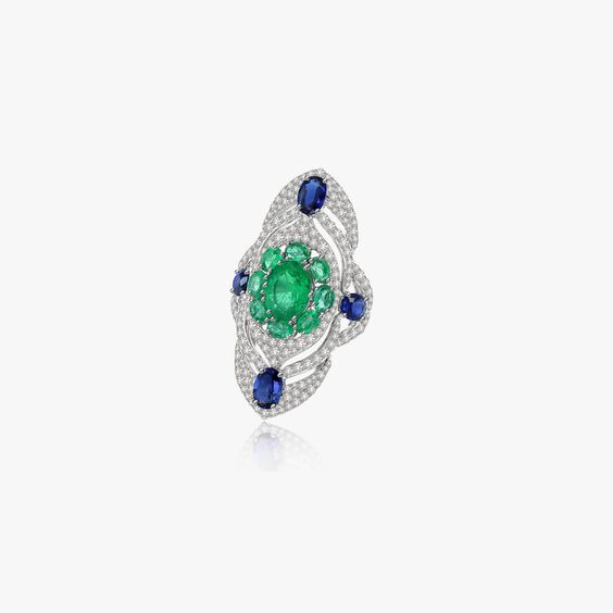 Sutra Emerald & Diamond Ring