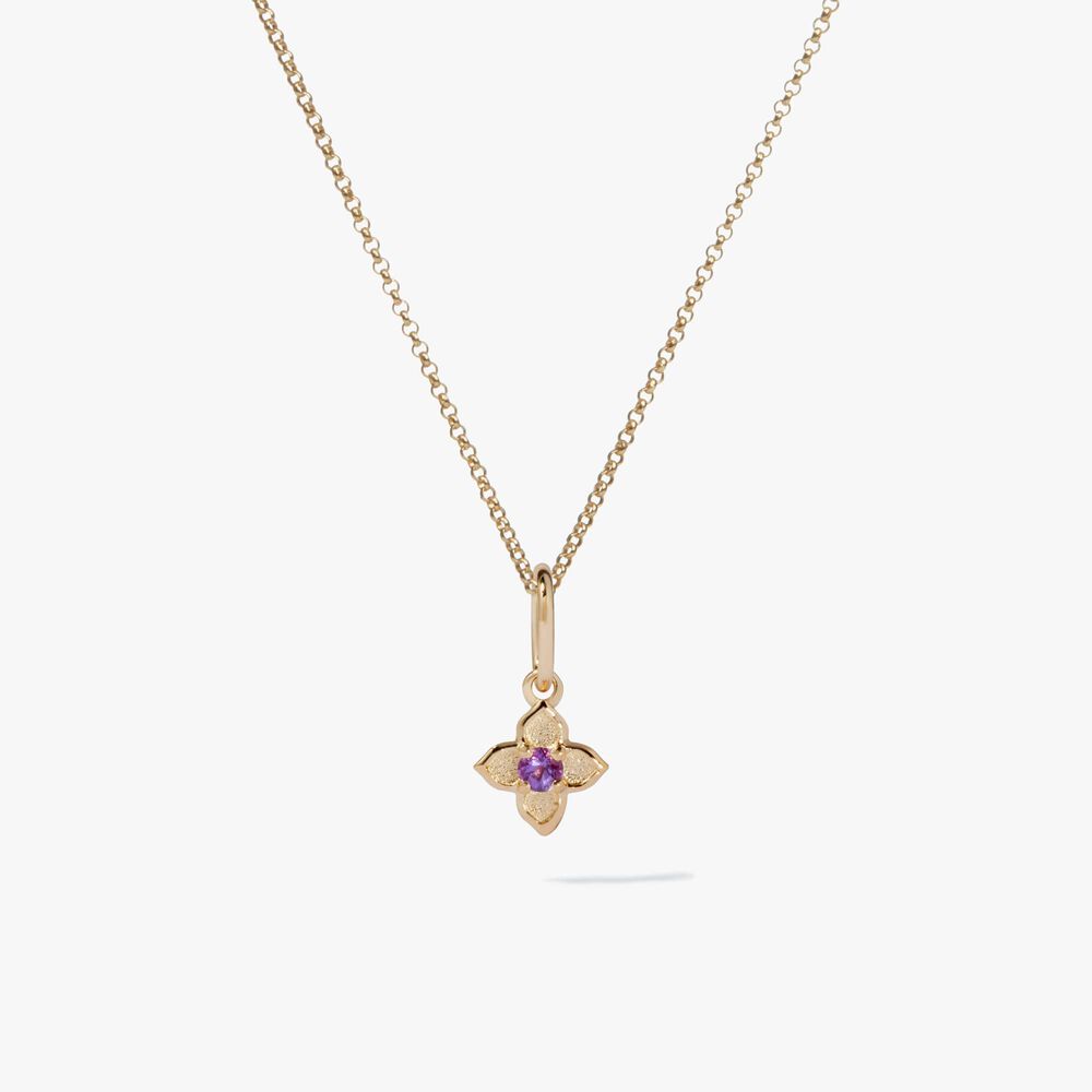 Tokens 14ct Gold Amethyst Necklace | Annoushka jewelley