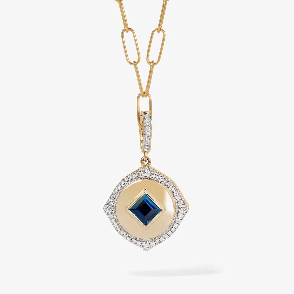 Lovelocket 18ct Gold Sapphire September Birthstone Charm | Annoushka jewelley