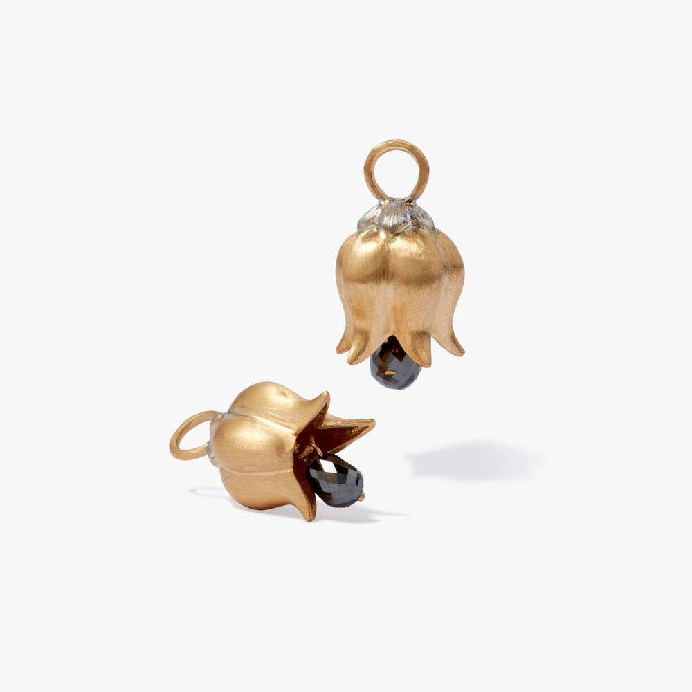Tulips 18ct Yellow Gold Earring Drops | Annoushka jewelley