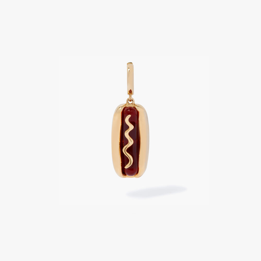 Annoushka X Mr Porter 18ct Gold Hot Dog Charm Pendant | Annoushka jewelley