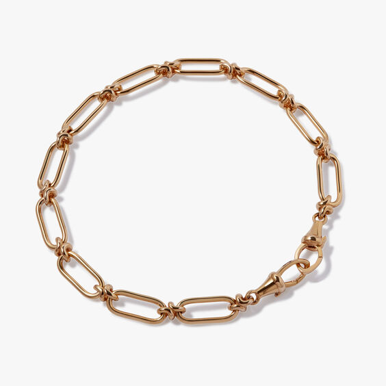Knuckle 14ct Yellow Gold Bold Link Chain Bracelet
