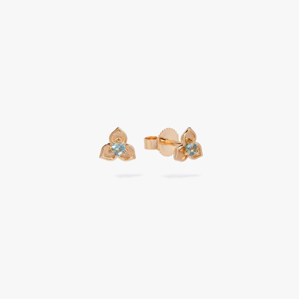 Tokens 14ct Gold Aquamarine Studs | Annoushka jewelley