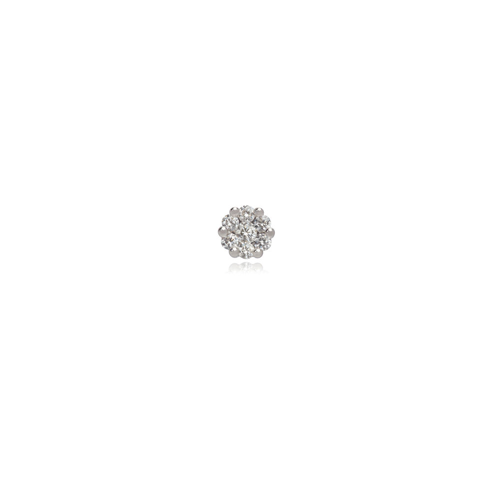 Daisy 18ct White Gold 0.27 ct Diamond Single Stud | Annoushka jewelley